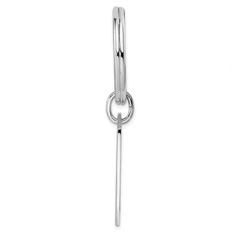 Rhodium-plated Kelly Waters With Engraveable Area Key Ring_voghion.com