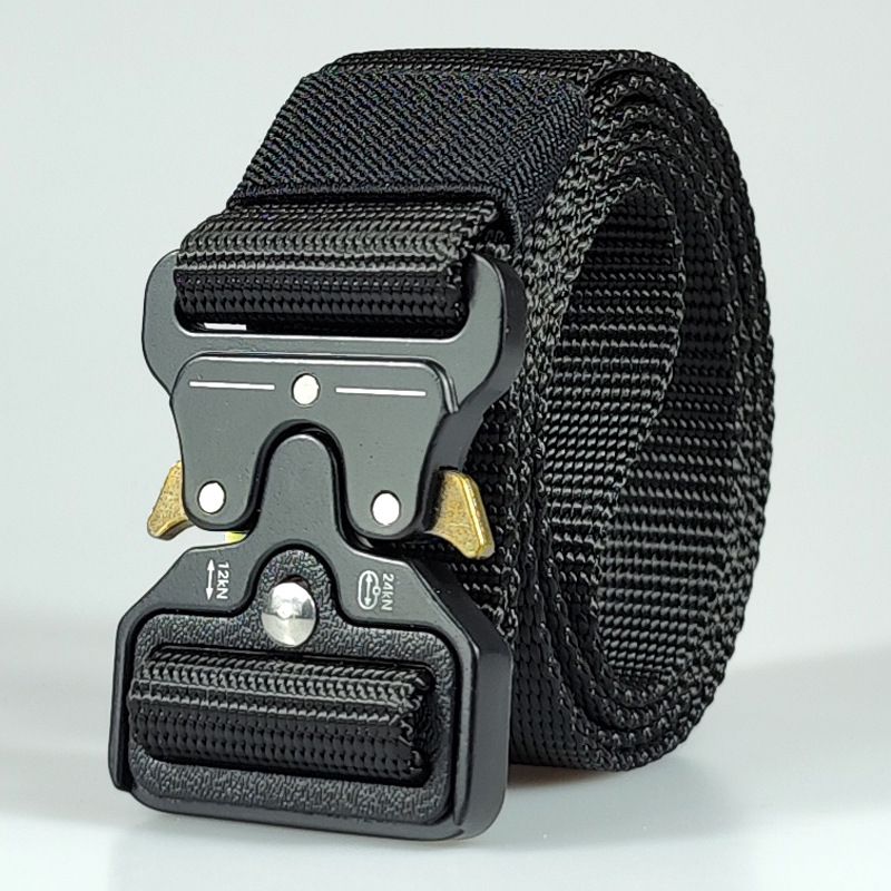 Spot Supply Beaded Nylon Tactical Men's Outdoor Military Fan Multi-functional Alloy Buckle Canvas Belt_voghion.com