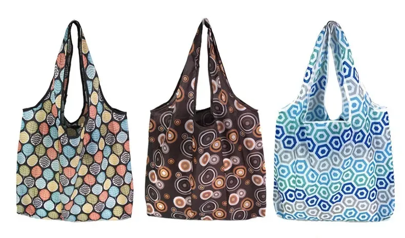 Grande borsa della spesa riutilizzabile adatta per borse da donna, borse pieghevoli, ecologiche 250321l_voghion.com