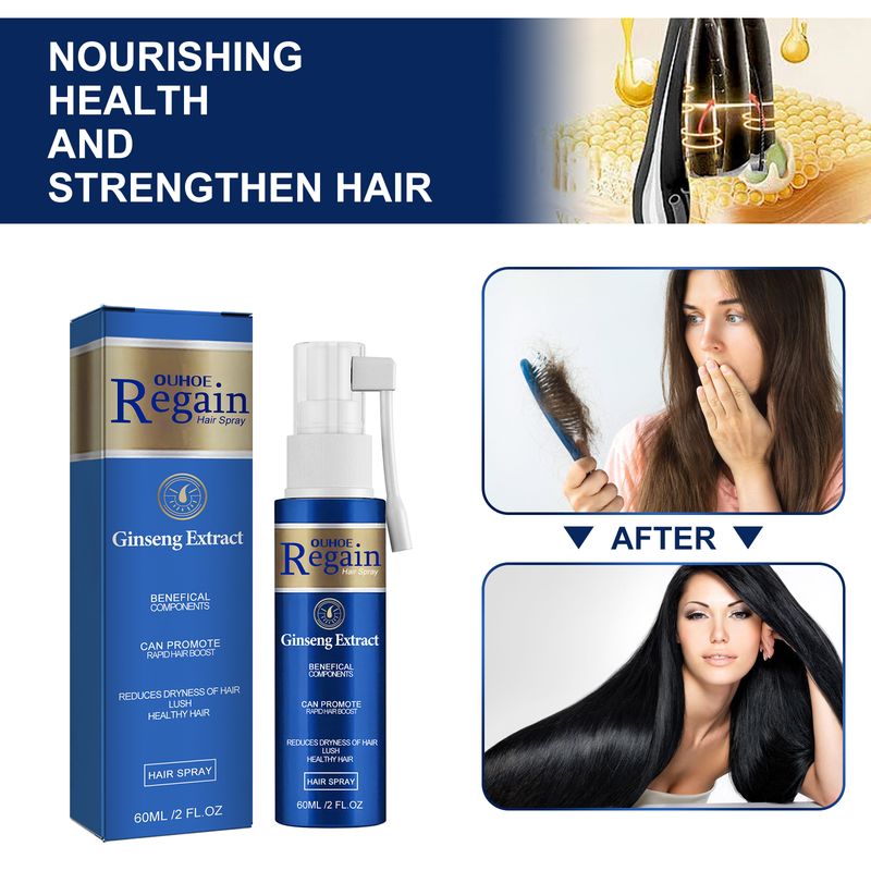 OUHOE Regain Hair Spray, Moisturize And Repair Dry Hair And Frizz, Strengthen Hair And Prevent Hair Loss_voghion.com