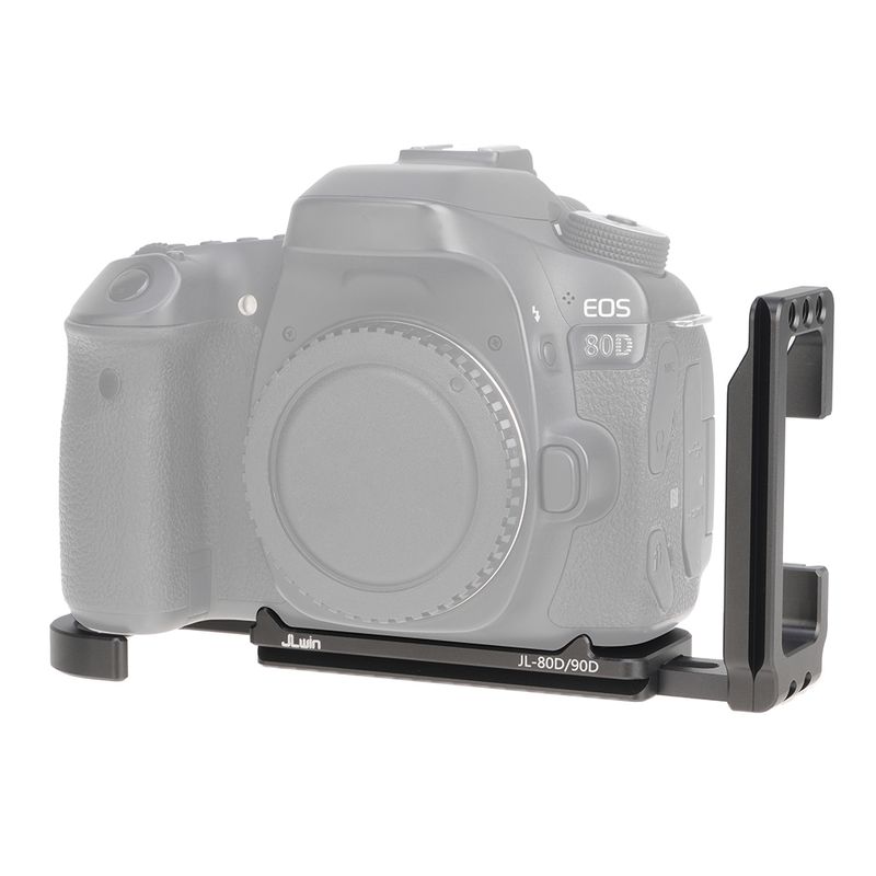 Suporte de câmera FOTGA em formato L para Canon 70D 80D 90D, placa de base, liberação rápida, QR, vertical, parafuso 1/4, estabilizador_voghion.com