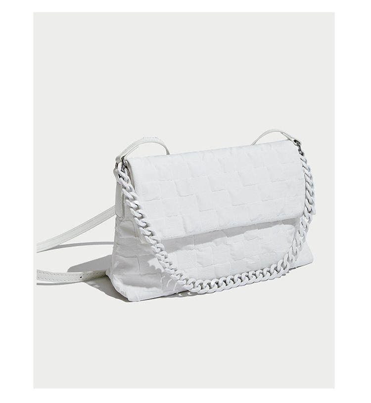 2024 borsa a tracolla con catena acrilica pieghevole geometrica di nicchia 2024 busta a tracolla versatile tridimensionale a spalla singola_voghion.com