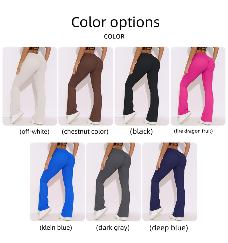 New Breathable Brushed High-Waist Elastic Hip-Lifting Casual Wide-Leg Cropped Pants For Running, Fitness, Yoga, And_voghion.com