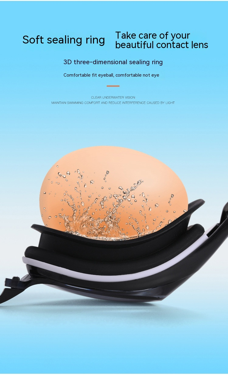 Fashionabla nya simglasögon Vattentäta och anti-dimma högupplösta dykutrustning för vuxna och barn med stor ram Simglasögon_voghion.com