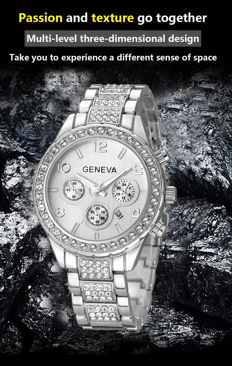 Elegant Stainless Steel Quartz Watch With Mineral Glass, Water Resistant, Luminous Hands, And Butterfly Clasp For Women_voghion.com