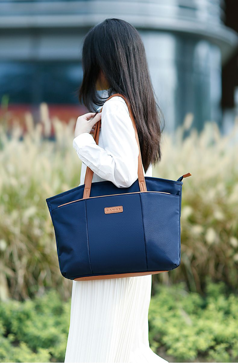 Borsa tote da donna, casual, grande capacità, borsa portaoggetti, borsa per laptop digitale da 15,6 pollici_voghion.com