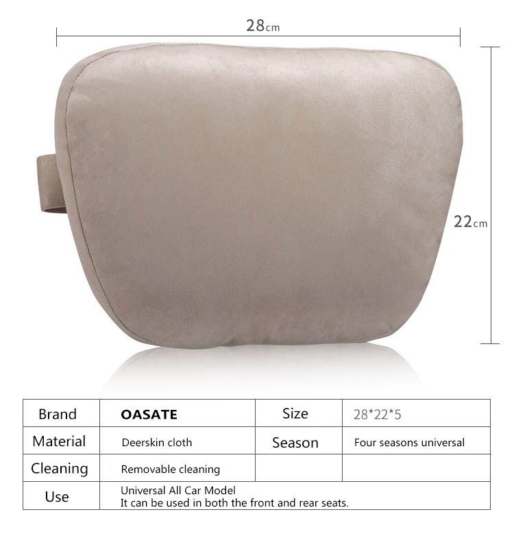 Car Headrest Neck Support Seat Soft Universal Adjustable Car Neck Pillow Waist pillow_voghion.com
