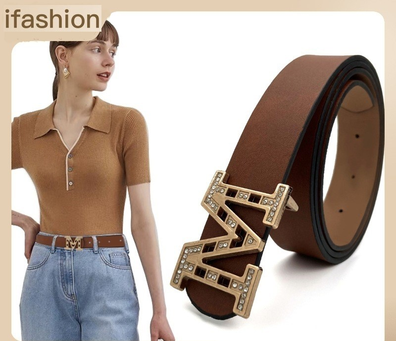 Women's diamond belt stylish diamond-set belt_voghion.com
