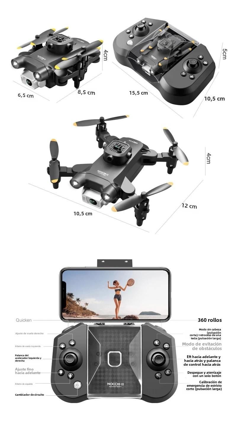 Mini drone 4DRC V30 avec caméra HD 4K/1080p, WiFi, évitement d'obstacles, quadricoptère pliable, hélicoptère radiocommandé, petit jouet._voghion.com