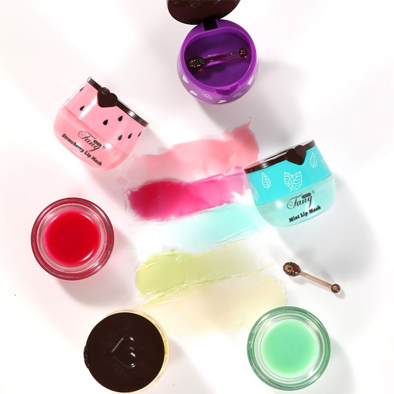 Love Lip Mask Explosive Strawberry Propolis Återfuktande läppmask Återfuktar och förbättrar läpplinjer_voghion.com
