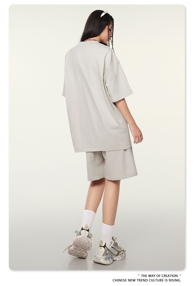 Herren 2024 Frühjahr und Sommer 280G Basic-Shorts, lockere Fünf-Punkt-Hosen der Jugendtrendmarke, Sommer-Herren-Shorts_voghion.com
