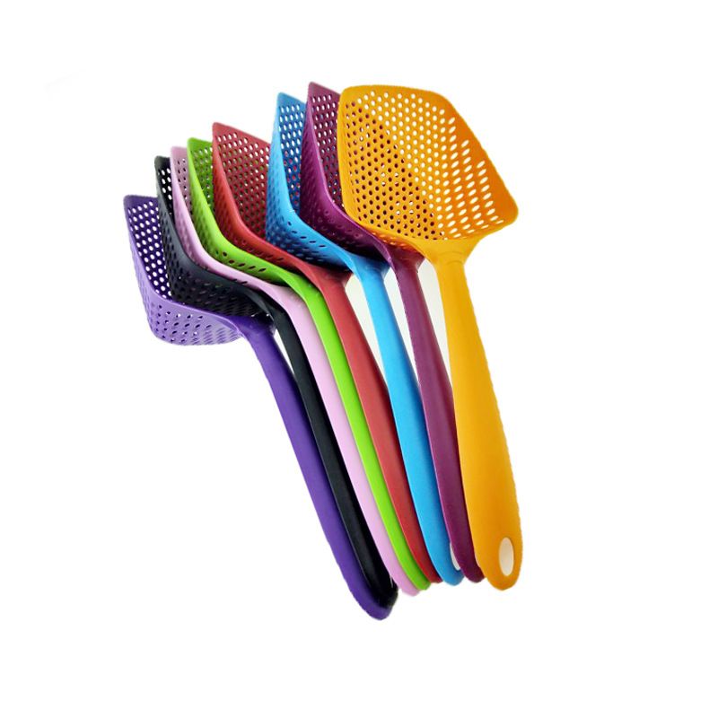 Non-stick filter stort dørslag nylon plast miljøbeskyttelse stor spatel spatel spatel spatel vandlås plet_voghion.com