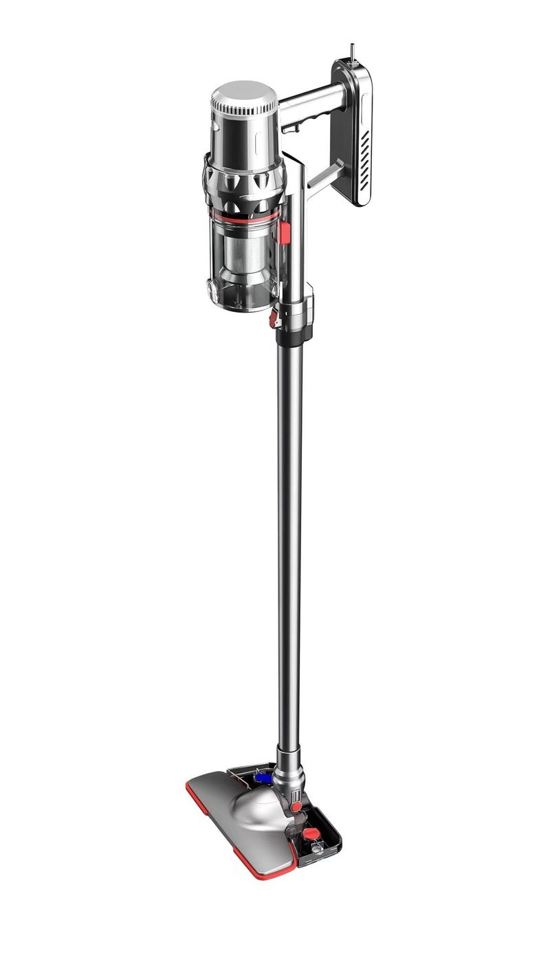 Powerful Cordless Handheld Vacuum Cleaner - 15KPA Strong Suction, Wet/Dry Use, Lightweight For Home & Car Cleaning (Silver Grey)_voghion.com