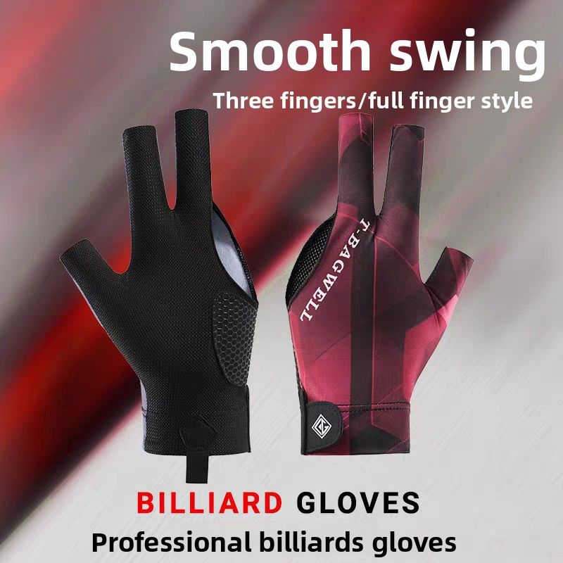 Gloves Full High-end Anti-slip Fingerless Table Tennis Billiard Supplies Thin Snooker Three Finger Breathable_voghion.com