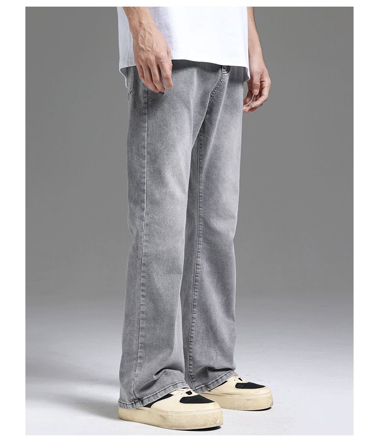 Vintage Washed Bootcut Jeans For Men – Distressed Tapered Denim Pants With Muddy Finish (S-3XL, 7 Colors, Mid-Rise Straight Leg)_voghion.com