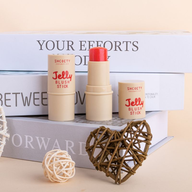 SHCOETY Jelly Blush Set – 2-in-1 Lippen- und Wangentönung mit Highlighter und Konturstift – 4 Farben_voghion.com