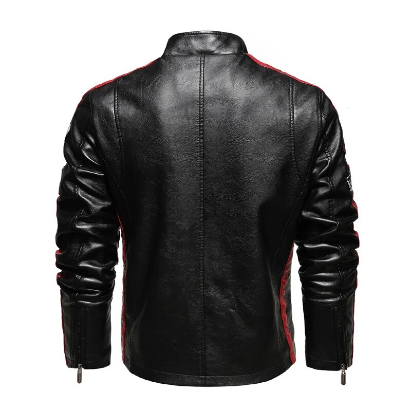 Winter Leather Jacket Men Plus Velvet Warm PU Leather Jacket Motorcycle Racing Suit Men's Leather Jacket Hommes Veste EU Size_voghion.com