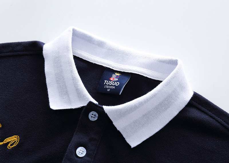 Herenkleding Nieuw poloshirt met korte mouwen voor heren, licht luxe kwaliteit, royale vrijetijdskleding, grote maat, katoen, borduurwerk, bijpassende kleur_voghion.com