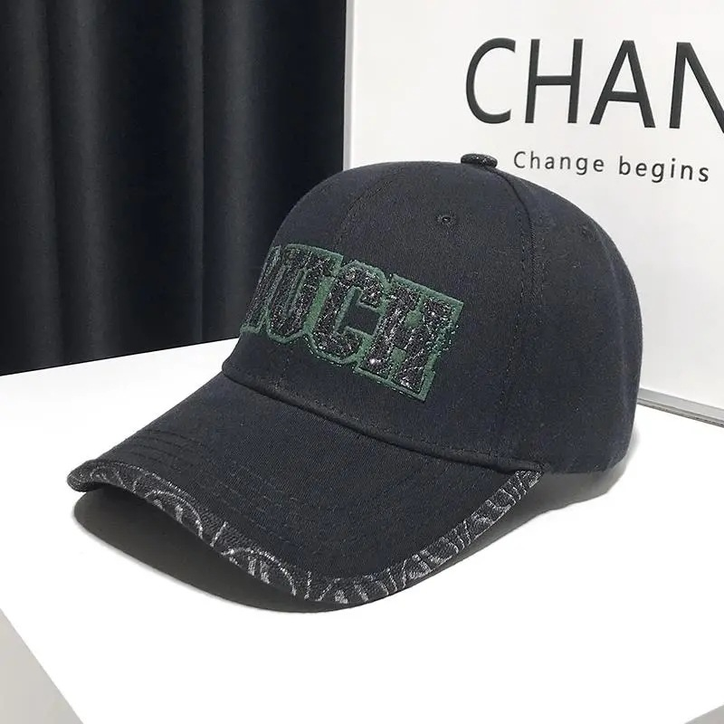 2023 Autumn and winter new high quality women's embroidered letter baseball cap small fragrant wind with hard top face small cap_voghion.com
