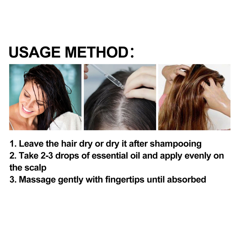 Esență OUHOE Dense Hair, păr puternic și ferm, masaj, hidratare rădăcini, reparare păr uscat, păros și deschis la culoare_voghion.com