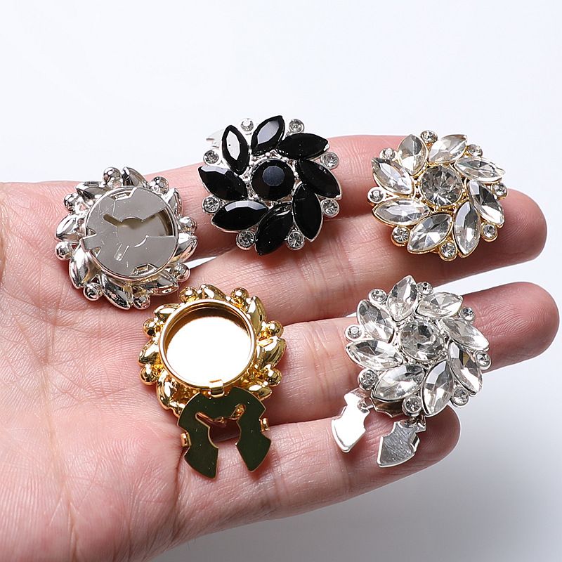 Water Women's Shirts Dresses, Decorative Cufflinks, Simple And Multi Style Water Diamond Inlaid Cufflinks_voghion.com