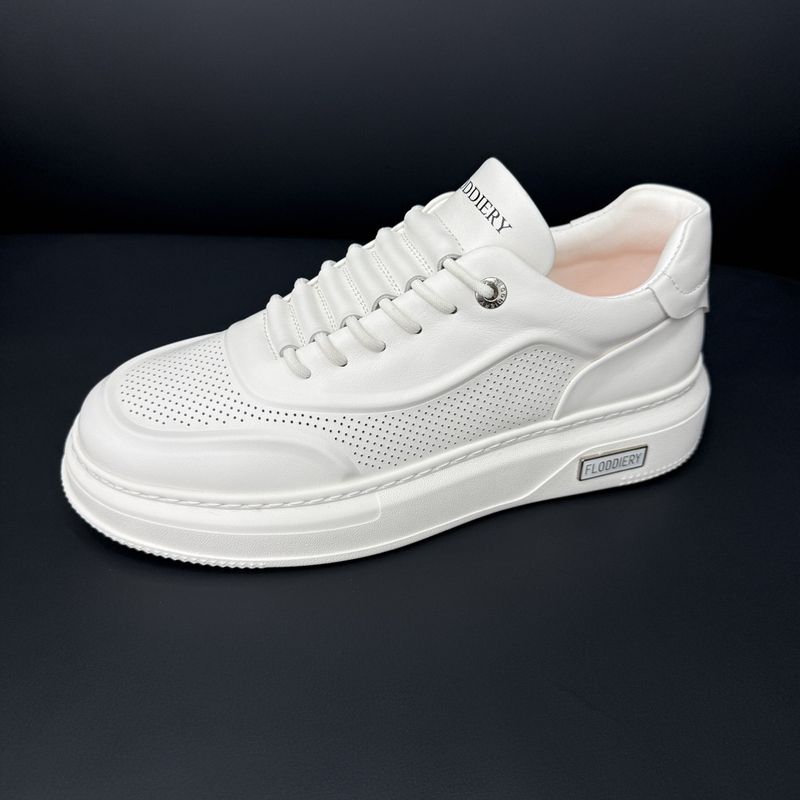 Suitable For All Seasons Trendy Versatile Thick-Soled Height-Increasing White Sneakers Dad Men's Summer 2025 New Breathable Sports Casual Shoes_voghion.com