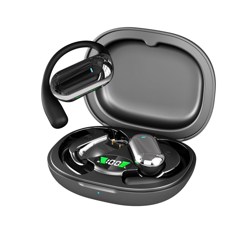 Draadloze open oordopjes, niet-in-oor, lange batterijduur, ruisonderdrukking, Bluetooth, universele over-ear sportoordopjes_voghion.com