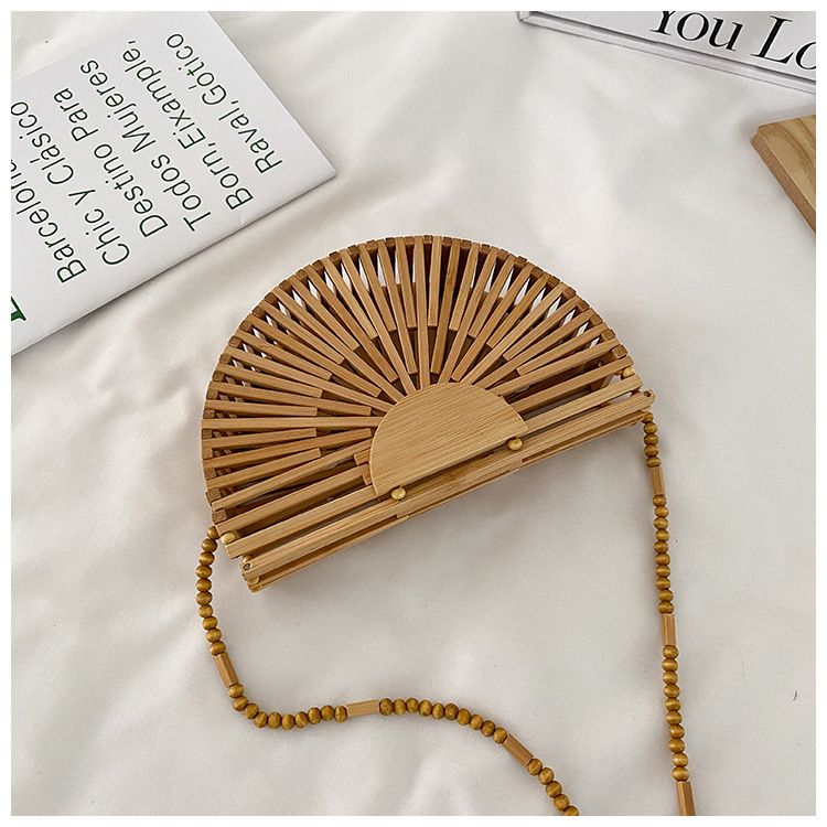 Petit sac à bandoulière tissé ajouré pour femme, tendance et tendance, printemps-été 2021_voghion.com