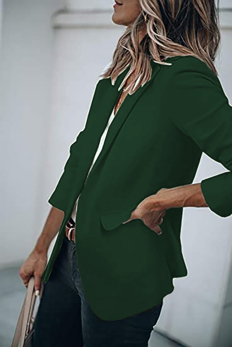 Giacca autunno nuovo temperamento da donna a maniche lunghe con colletto monopetto_voghion.com