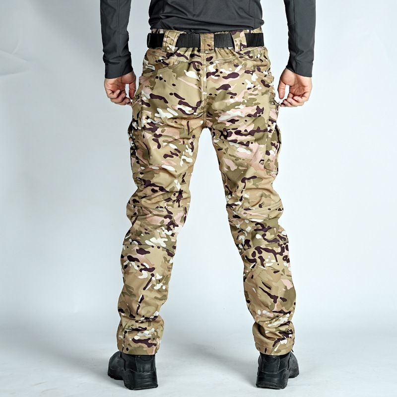 Thermo-Cargohose für Herren im Winter – Fleecegefütterte taktische Softshellhose für Outdoor-Sportarten (X7-Serie, Grau/Braun/Camouflage/Schwarz/Khaki, Größen S-4XL)_voghion.com
