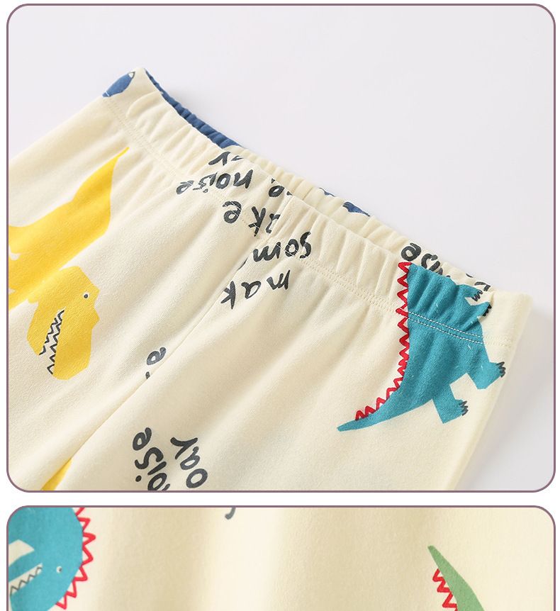 Conjunto de ropa interior para niños Conjunto de calzoncillos largos sin fluorescentes de clase A de algodón para niños_voghion.com