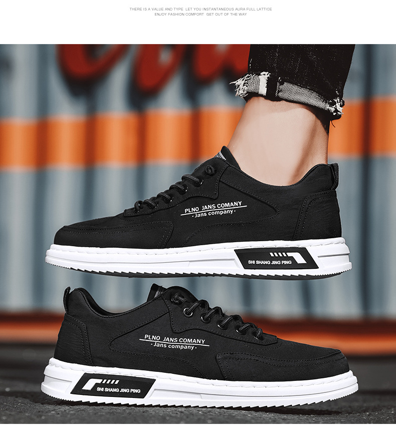 2024 Spring New Breathable Canvas Trendy Versatile Casual Sports Anti slip and Wear resistant Men's Board Shoes_voghion.com