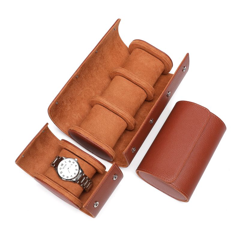 Pu Leather Watch Storage Box 1 2 3 Watch Multi-position High-end Travel Watch Box Bracelet Box Portable Watch Box_voghion.com