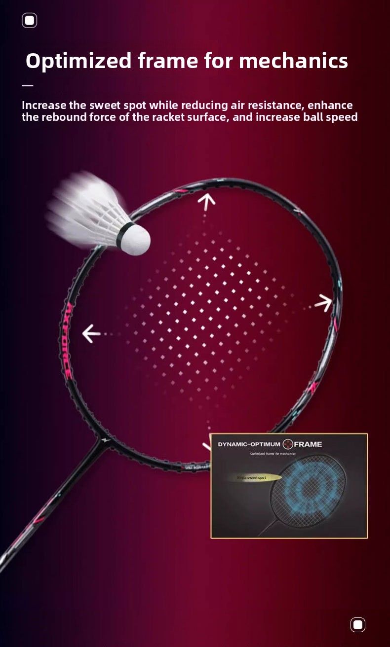 Heißes Modell 80 Feder Hohe Pfund Gewalttätiger Angriff Donner Einzelner Carbonfaser-Profi-Wettkampftrainingsschläger_voghion.com