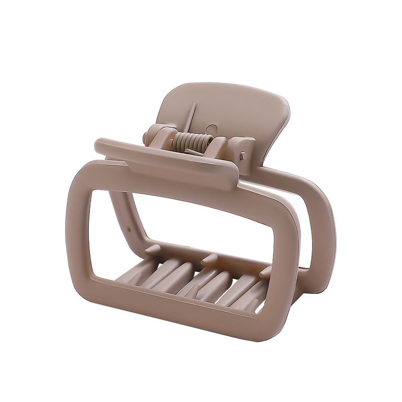 Sevimli Minimalist Küçük İçi Boş Kare Pençe Tokası - İnce Saçlar İçin Kore Tarzı Yüksek At Kuyruğu Tokası - Başın Arkası Topuz Aksesuarı_voghion.com
