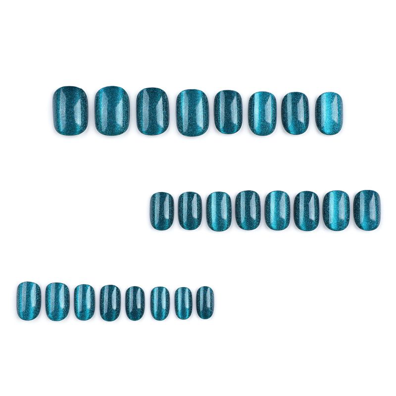 2024 Grünes, erweitertes, solides Katzenaugen-Mini-Nagelpanel mit kurzer Tragedauer, fertiges Produkt_voghion.com