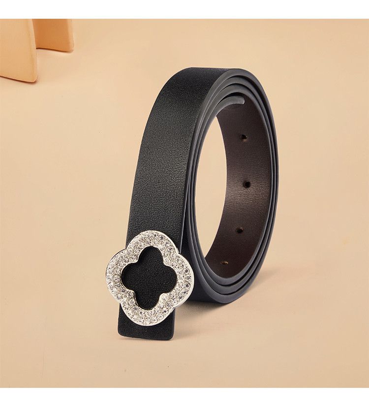 Nuevo cinturón de cuero para mujer, de cintura delgada, informal y versátil, para jeans, decoración para pantalones de traje, cinturón de versión coreana_voghion.com