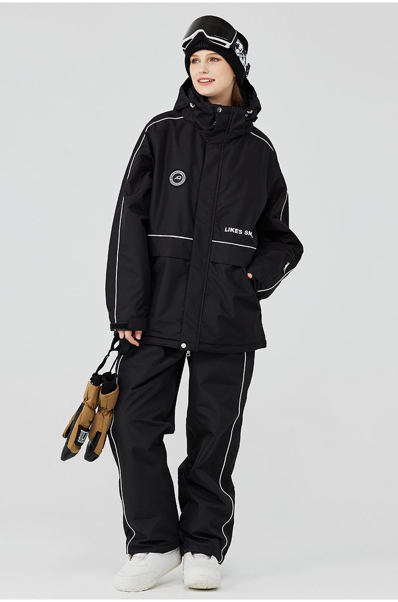 Men's Women's Winter Warm Thickened Jacket Pants Snowboard And Snow Ski Suit New Model_voghion.com