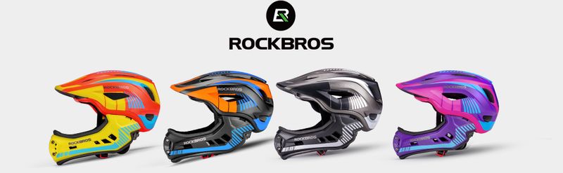 ROCKBROS Fahrrad Kinderhelm Integralhelm Schutzhelm Antischweiß Trennbar 48-58CM_voghion.com