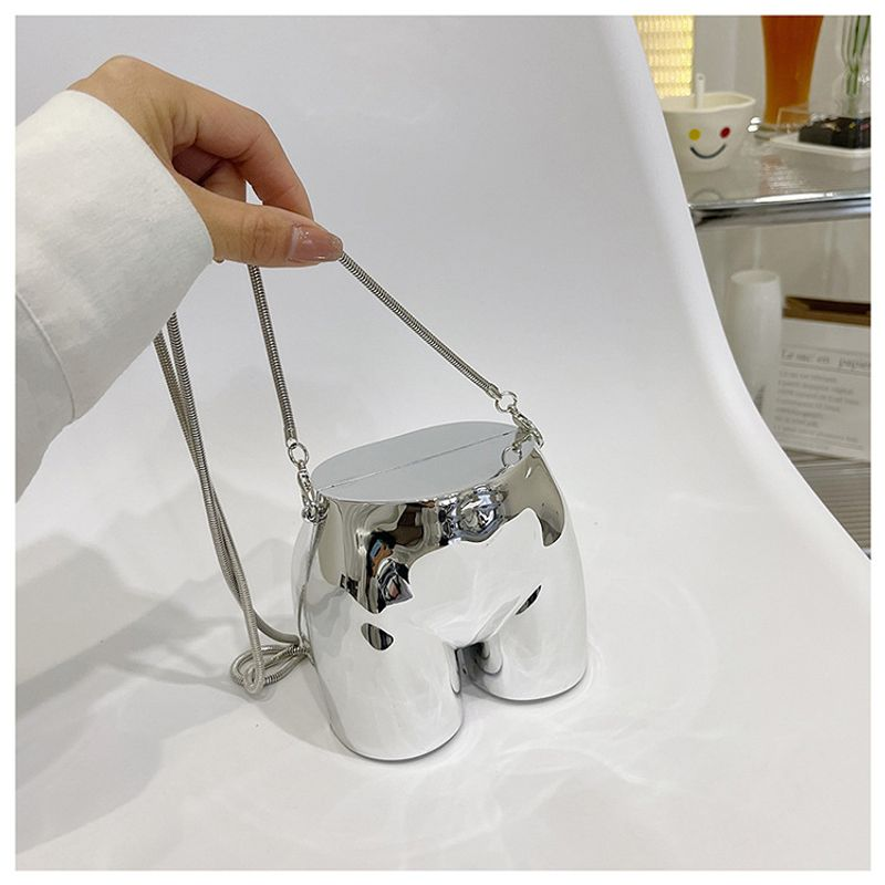 Borsa per rossetto Sier dal design di nicchia Borsa da sera per donna Borsa a tracolla con catena in acrilico a forma di testa_voghion.com