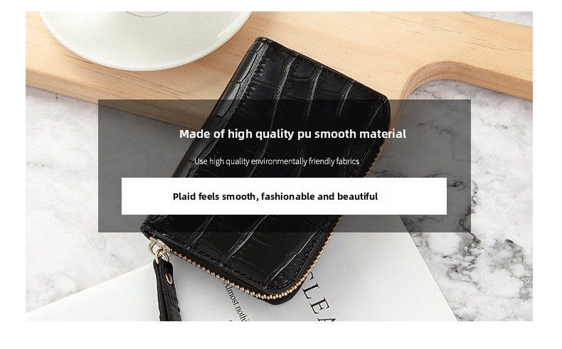 New Card Bag, Crocodile Pattern Wallet, Multi-functional Anti-degaussing Multi-card Wallet, Driver's License Bank Card Bag._voghion.com