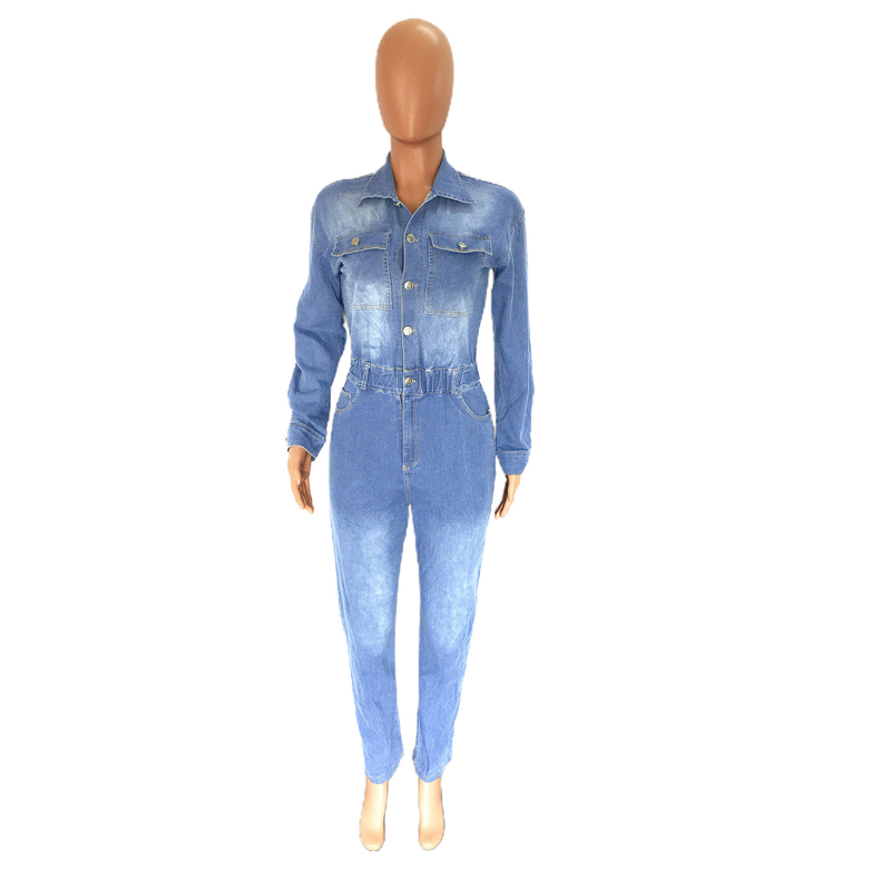 Damemode vask denim jumpsuit_voghion.com