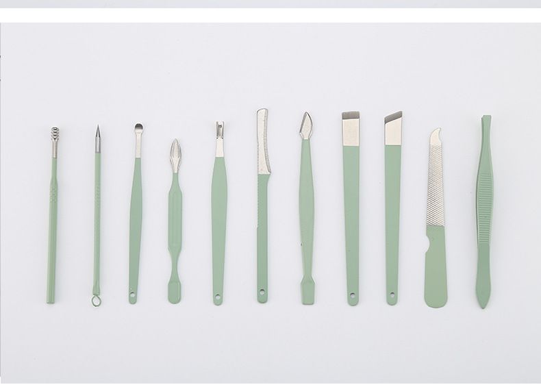 Beauty Health High-End-Nagelknipser-Set, tragbar, faltbar, mit Tasche, Nagelschere, Nagelknipser, Pediküre-Werkzeuge, Ohrlöffel, Maniküre-Werkzeuge, komplettes Set_voghion.com