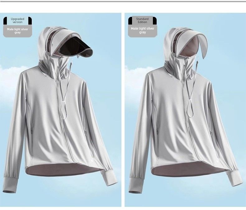 Ice Silk Herren Sommer Leichte Oberbekleidung Sonnenschutzkleidung_voghion.com