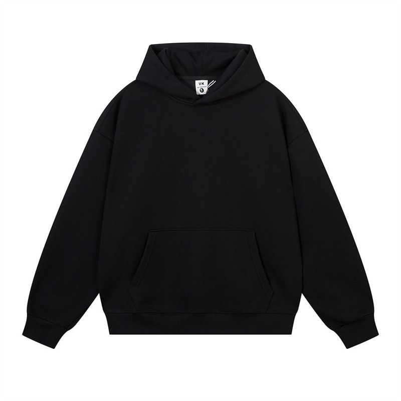 Loose Pullover Hoodie Men's Autumn Winter Casual Long Sleeve Sweatshirt Vibe Trendy Brand High Street Simple Solid Color_voghion.com