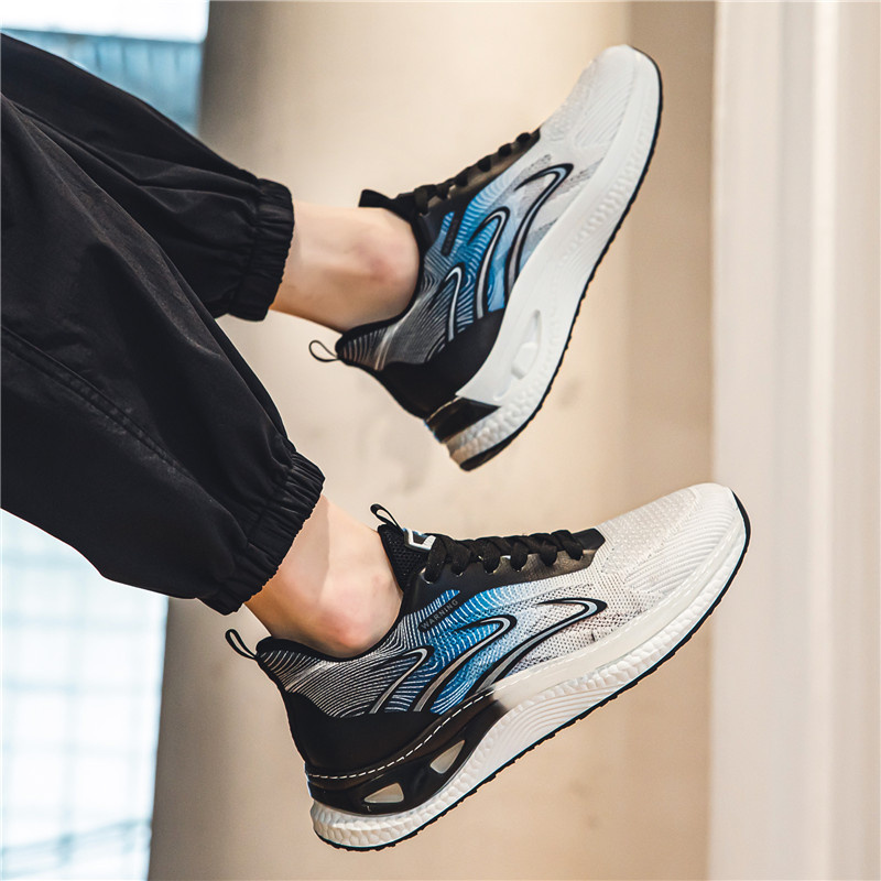 Herrträningsskor Air Cushion Löparskor Snörningssportskor för man Andas promenader Tennisskor Sneakers_voghion.com