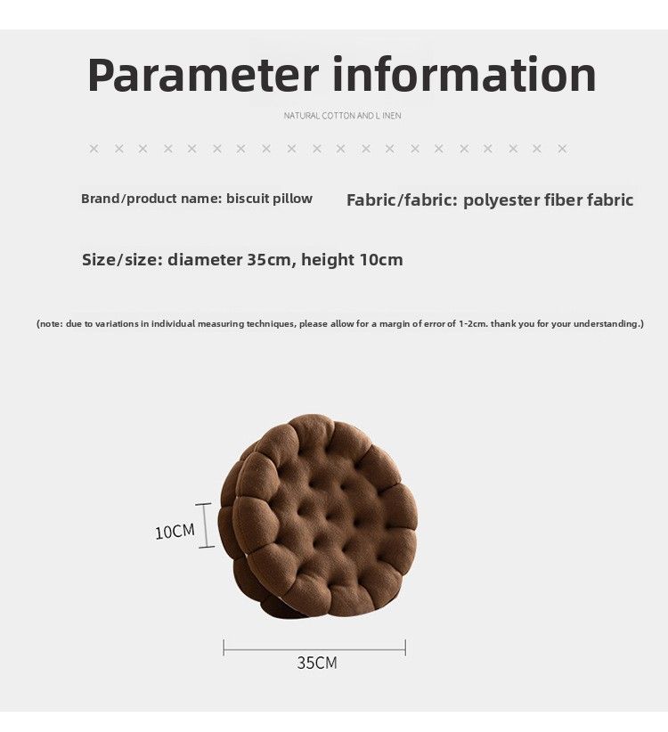 Irregular Plush Cartoon Cushion Lumbar Support Bed Headrest Fun Sandwich Biscuit Sofa Throw Round Pillow_voghion.com