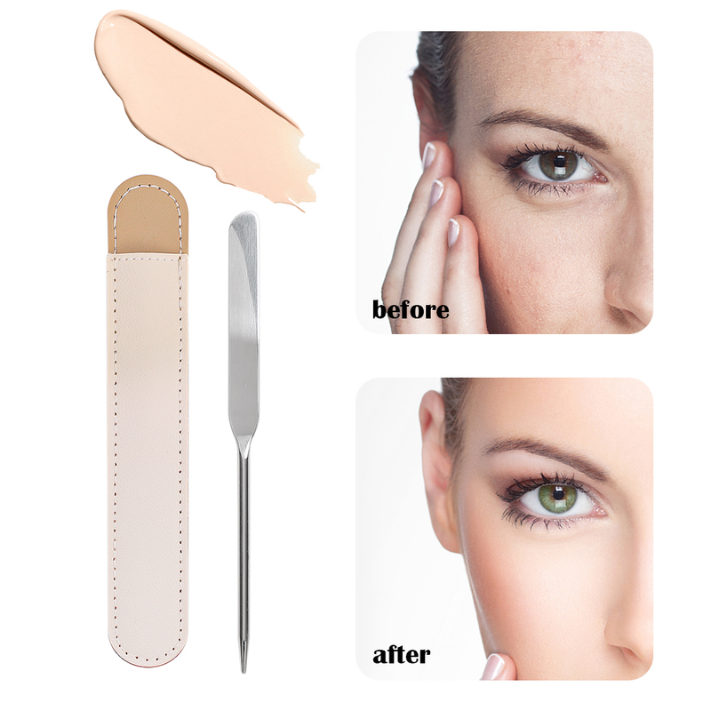 Creme Edelstahl Doppel-HeadedMakeup Foundation Lidschatten Palette Farbe Nail art Maniküre Polnischen Gel DIY Mi_voghion.com