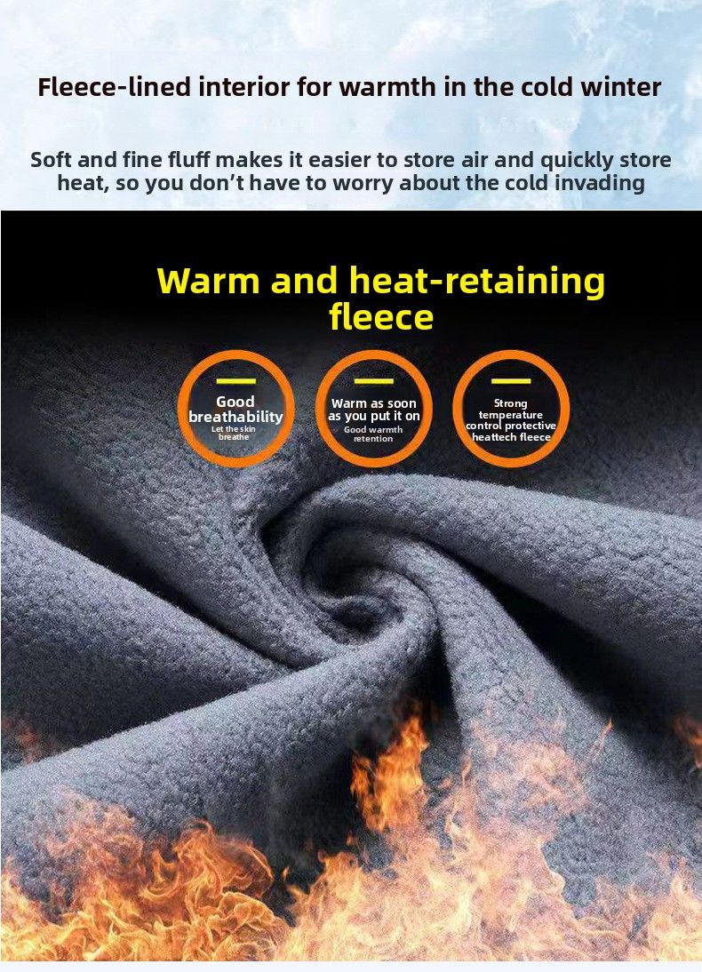 Chaqueta de invierno para hombre Shark Skin Soft Shell con forro polar, cálida, impermeable, cortavientos, para montañismo, esquí y ciclismo._voghion.com