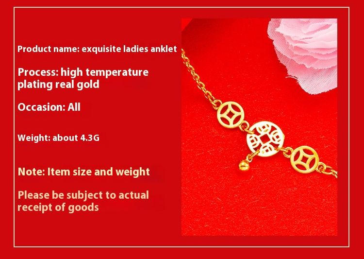 Fashionable Coin Chains For Women's Sha Jin Online Popular Live Broadcast First Versatile Beach Feet Jewelry_voghion.com